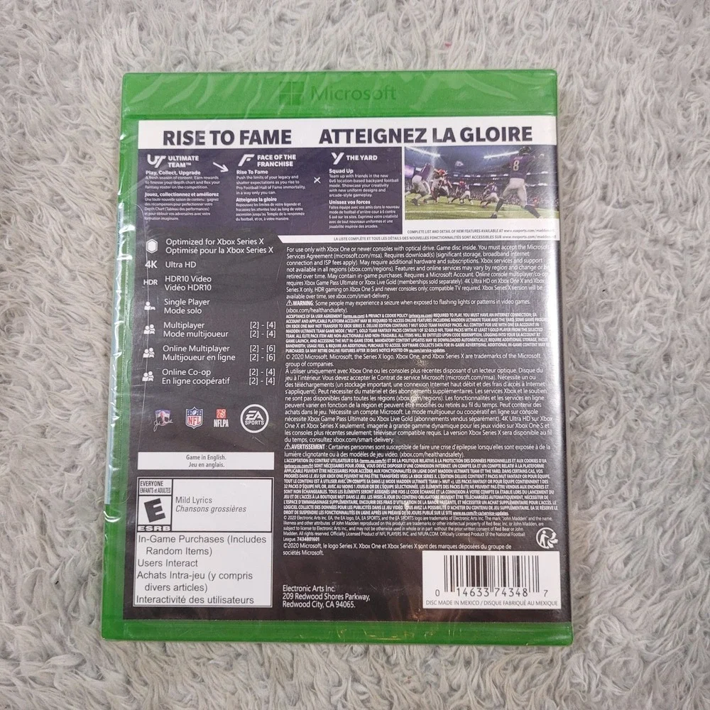 Madden NFL 21‎ Football Deluxe Edition (Xbox,Series X, 2020) *SEALED*